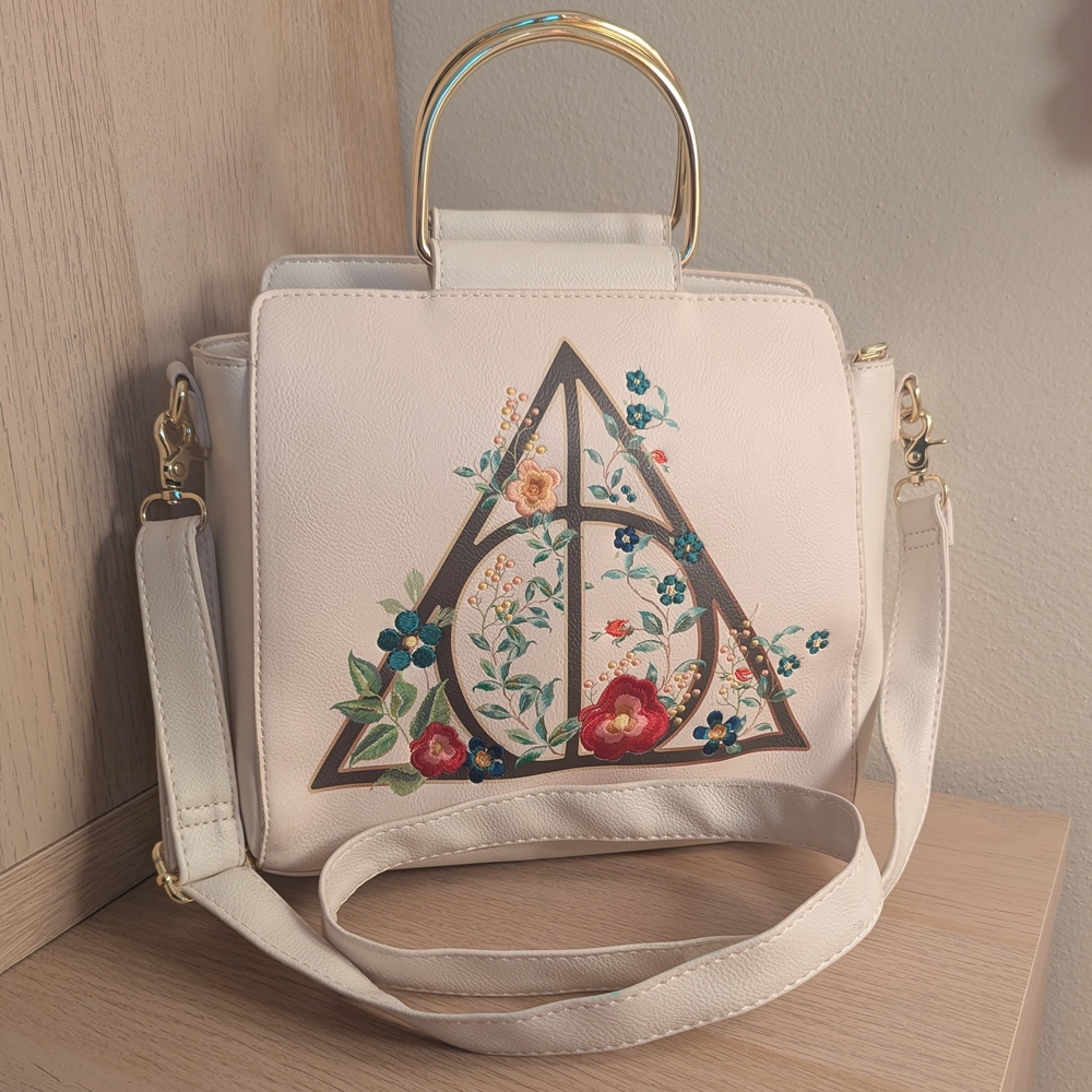 Floral Cream Handbag